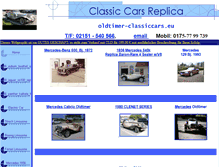 Tablet Screenshot of oldtimer-classiccars.eu